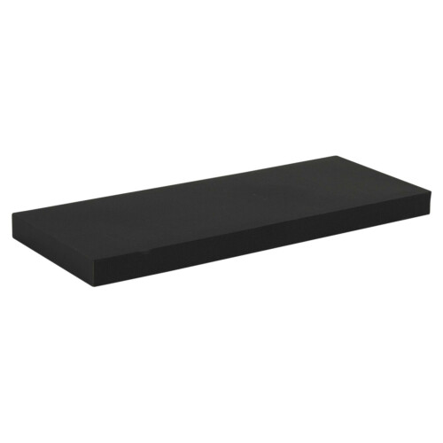 URBN Living (60x23.5cm, 2) Black Floating Wooden Wall Shelves Display Unit 2