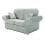 RD Furniture Oakland 2 Seater Sofa Plush Velvet Silver Grey 2