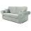 RD Furniture Oakland 3 Seater Sofa Plush Velvet Silver Grey 2