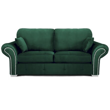 Oakland 3 Seater Sofa Plush Velvet Green
