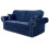 RD Furniture Oakland 3 Seater Sofa Plush Velvet Blue 2