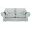 RD Furniture Oakland 3 Seater Sofa Plush Velvet Silver Grey 1