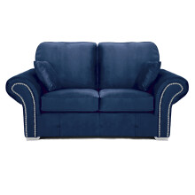 Oakland 2 Seater Sofa Plush Velvet Blue