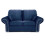 RD Furniture Oakland 2 Seater Sofa Plush Velvet Blue 1