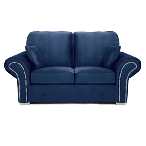 RD Furniture Oakland 2 Seater Sofa Plush Velvet Blue