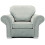 RD Furniture Oakland Armchair Plush Velvet Silver Grey 1