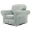 RD Furniture Oakland Armchair Plush Velvet Silver Grey 2