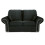 RD Furniture Oakland 2 Seater Sofa Plush Velvet Black 1
