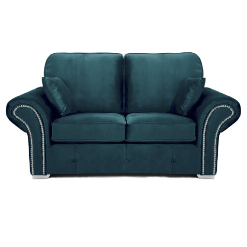 RD Furniture Oakland 2 Seater Sofa Plush Velvet Teal