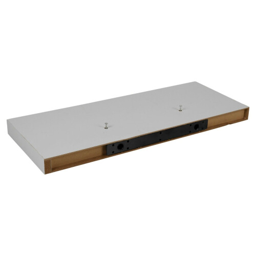 URBN Living (80x23.5cm, 2) White Floating Wooden Wall Shelves Display Unit 2