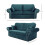 RD Furniture Oakland 3 Seater Sofa Plush Velvet Teal 3