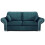 RD Furniture Oakland 3 Seater Sofa Plush Velvet Teal 1