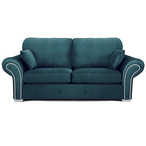 RD Furniture Oakland 3 Seater Sofa Plush Velvet Teal