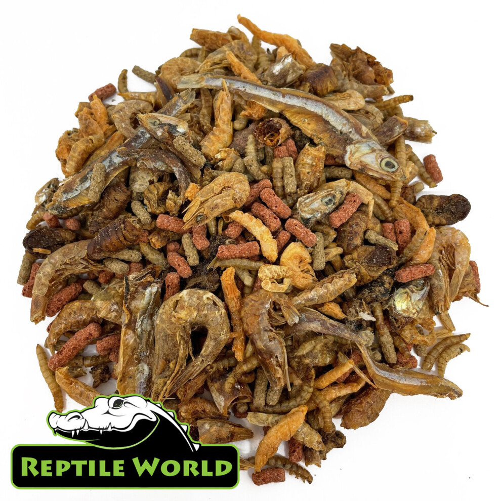 Reptile World Turtle & Terrapin Complete Food 100g - Floating Blend, Pellets & Insect