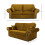 RD Furniture Oakland 3 Seater Sofa Plush Velvet Gold 3