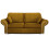RD Furniture Oakland 3 Seater Sofa Plush Velvet Gold 1