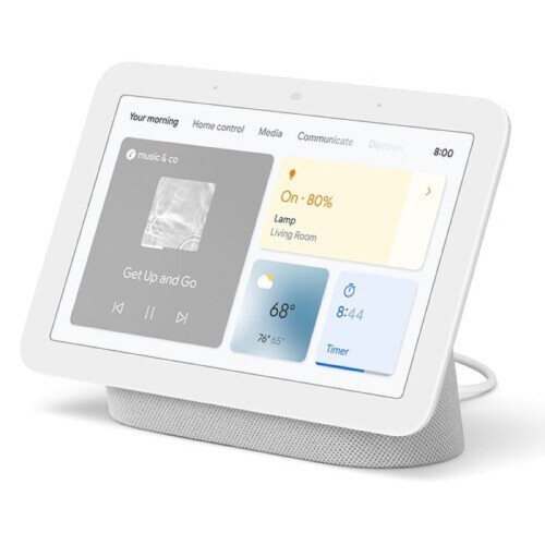 Google Google Nest Hub (2nd Generaton) Audio Smart Voice Assistant Speaker - Chalk 1