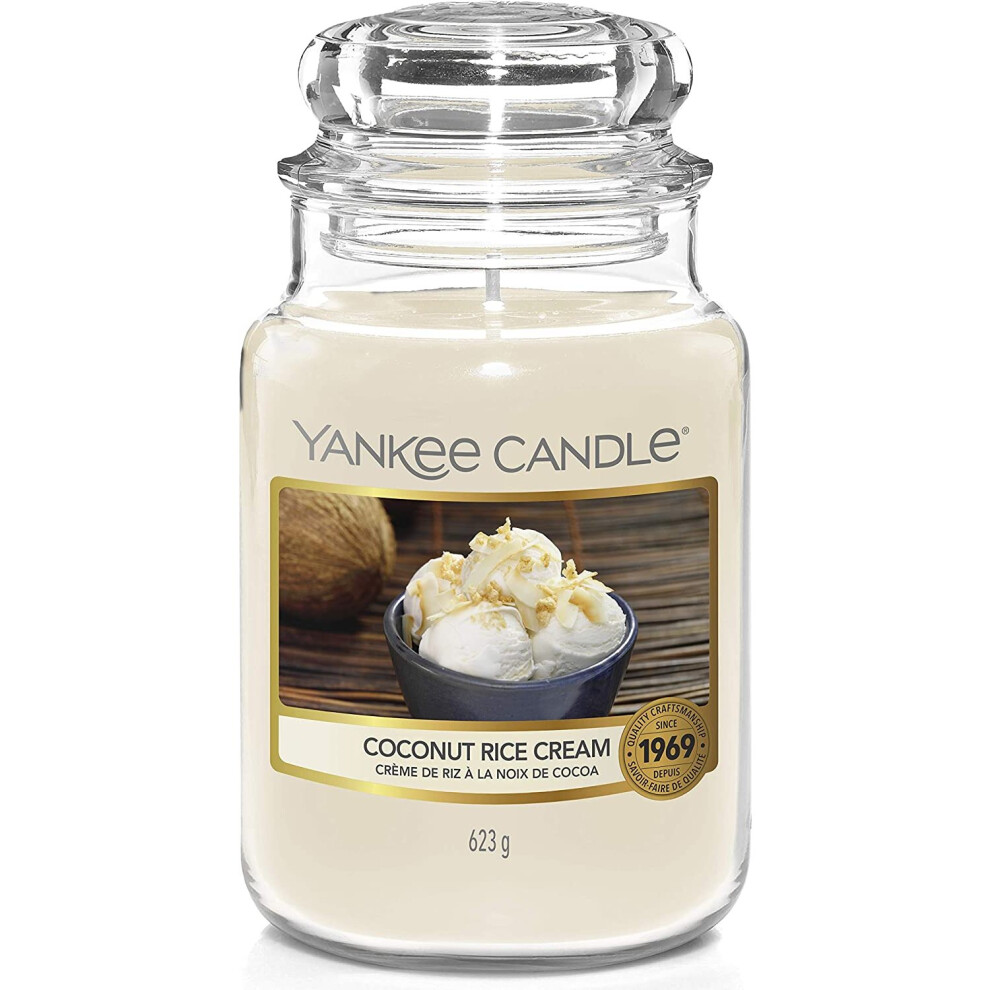 Yankee Candle Scented Candle | Coconut Rice Cream Large Jar Candle