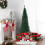 Costway 7FT Artificial Christmas Tree Xmas Decoration Tree Slim for Small Room 5