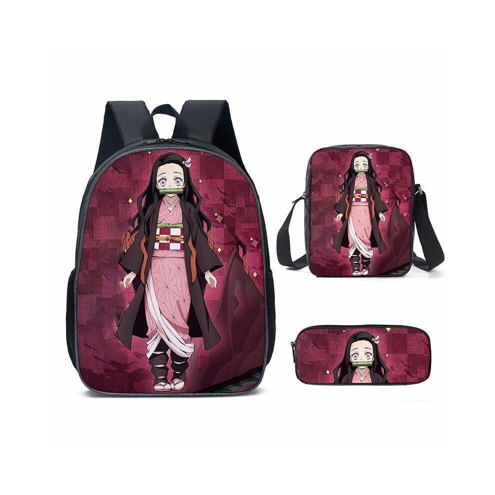 (9, Satchel) New Cartoon Demon Slayer Blade Backpack For Primary And Middle School Students