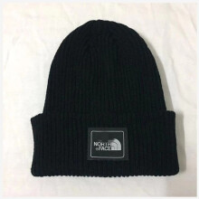 (Black) Cuff Beanie Plain Knit Hat Winter Solid Cap Slouchy Skull Ski Warm Men Woman
