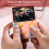 (Blue without handle) Handheld Retro Video Game Console Built-in 500 Classic Game Kids Gift 6