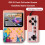 (Blue without handle) Handheld Retro Video Game Console Built-in 500 Classic Game Kids Gift 3