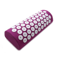 (Purple Pillow  Only) Base Yoga Acupressure Massage Mat + Pillow Spiky Pain Stress Soreness Relax Body