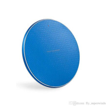 (Blue ) Luxury Qi Fast Wireless Charging Pad For iPhone
