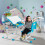Costway Kids Study Desk Chair Set Height Adjustable w/Book Stand LED Light 9