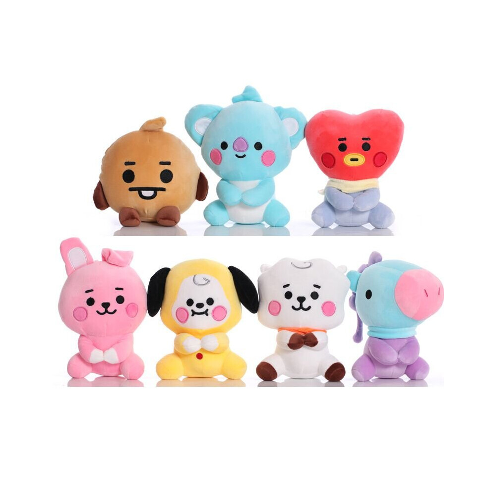 BT21 Plush Toy Stuffed Doll Tata Mang Chimmy RJ Koya Cooky Shooky Van KPOP BTS on OnBuy