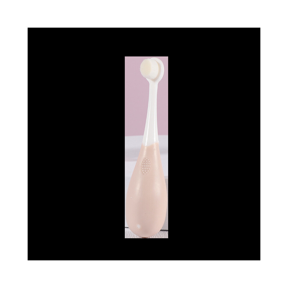 (Gray) Soft Baby Infant Silicone Toothbrush Micro Bristle Toddler Brush Oral Teeth Care