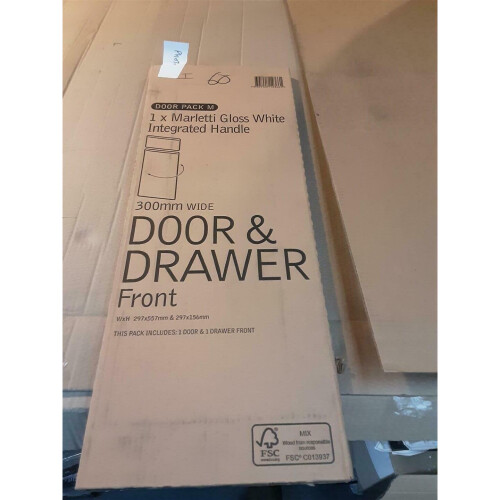 IT Kitchens Marletti Gloss White Drawerline Door & Drawer Front 1