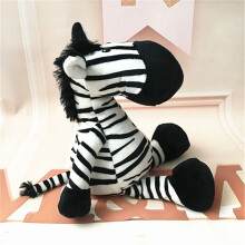 (Zebra, 25cm/9.8in) Forest Animal Dolls Lion Elephant Tiger Monkey Deer Toys Children'S Rag Gifts