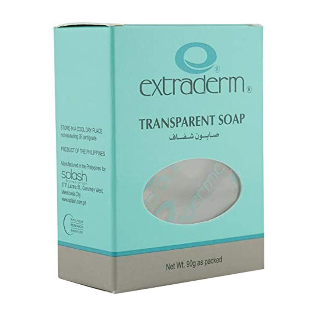 Extraderm Transparent Bath Soap 90gm - Gentle and Refreshing Soap for a Clear and Clean Bathing Experience