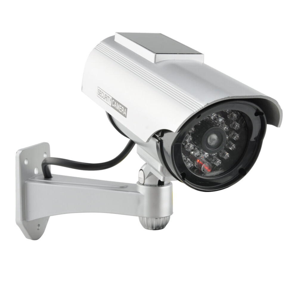 Solar Powered Dummy Camera Cctv Security Surveillance Cam Fake Ir Led 097325000211