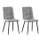MCC (Silver, 4) MCC Faux Matte Suede Leather Dining Chairs 2