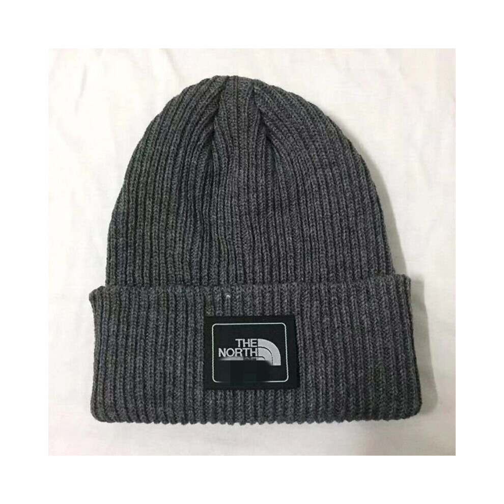 (Dark Gray) Cuff Beanie Plain Knit Hat Winter Solid Cap Slouchy Skull Ski Warm Men Woman Grey