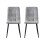 MCC (Silver, 2) MCC Faux Matte Suede Leather Dining Chairs 3