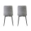 MCC (Silver, 2) MCC Faux Matte Suede Leather Dining Chairs 4