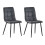 MCC (Grey, 2) MCC Faux Matte Suede Leather Dining Chairs 1