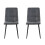 MCC (Grey, 2) MCC Faux Matte Suede Leather Dining Chairs 3