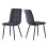 MCC (Black, 4) MCC Faux Matte Suede Leather Dining Chairs 5