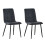 MCC (Black, 4) MCC Faux Matte Suede Leather Dining Chairs 2
