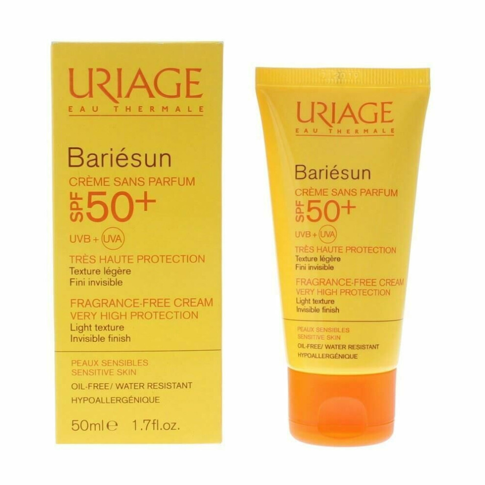 Uriage Cream - Fragrance-Free Spf 50+ Sensitive Skin 50Ml