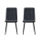MCC (Black, 4) MCC Faux Matte Suede Leather Dining Chairs 3