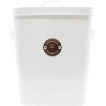 Cat Food Biscuit Tin Metal Grey