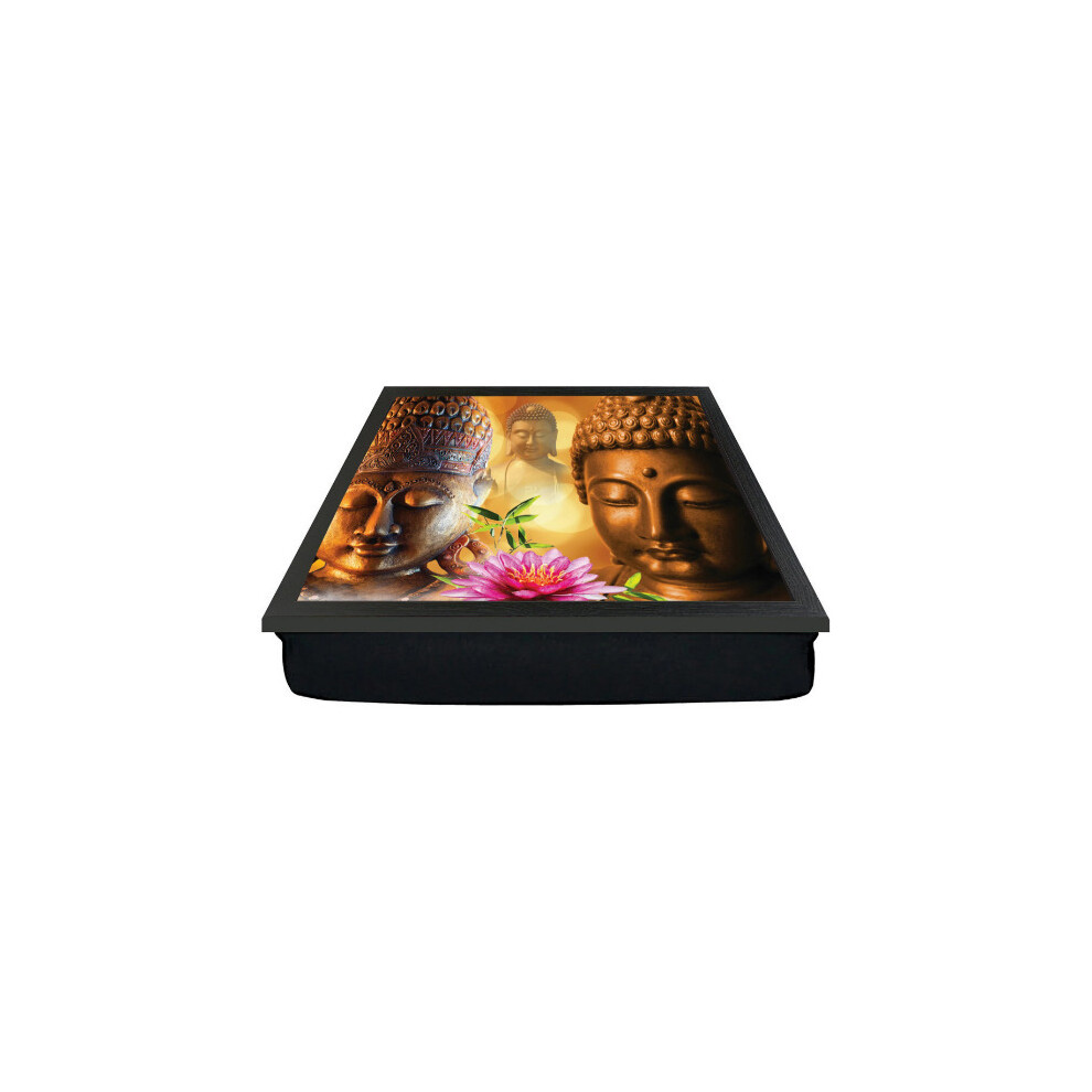 Buddha and Lotus Flower Cushion Lap Tray Gift