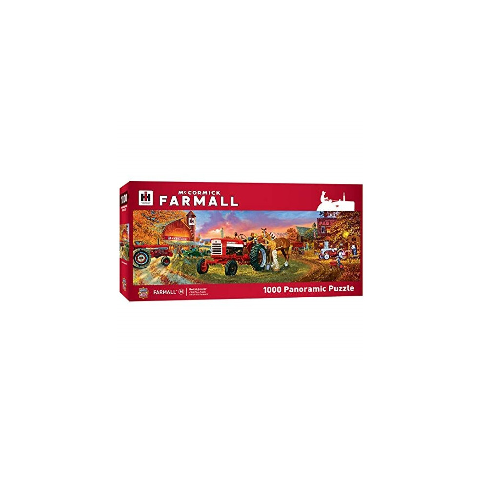 Photos - Jigsaw Puzzle / Mosaic Masterpieces Farmall Horse Power Panoramic 1000pc Puzzle 