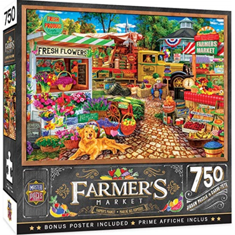 Photos - Jigsaw Puzzle / Mosaic Masterpieces Farmers Market 750 Puzzles Collection - Sale on The Square 750 Piece Jigsaw Puzzle 31996